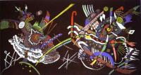 Kandinsky, Wassily - Draft for Mural In The Unjuried Art Show, Wall B